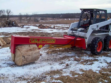 The Pro Series Wood Splitter is hydraulically powered and can chip branches up to 6 inches in diameter.